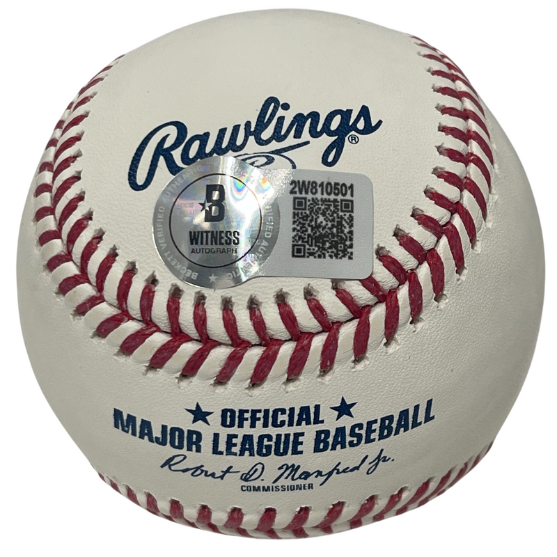 Sam McDowell Signed ROMLB Baseball w/ Sudden 2453 K Beckett Witness BAS COA
