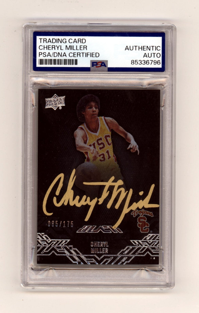 Cheryl Miller 2013 Upper Deck Black 34 #/175 Signed PSA Auto USC HOF
