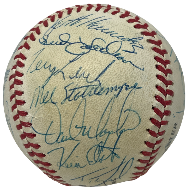 1988 New York Mets Team Signed Autograph ONL National League Baseball JSA LOA B