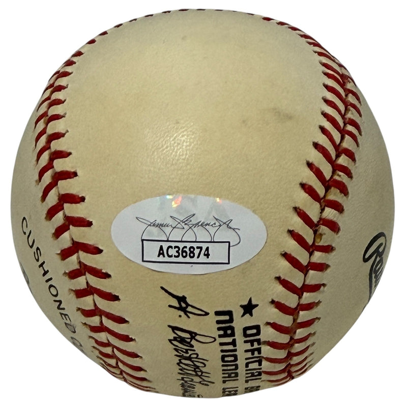 Nolan Ryan Signed National League ONL Baseball JSA COA Rangers Astros Mets