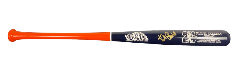 Miguel Cabrera Signed Auto LE Cooperstown Bat Beckett Witness BAS COA Tigers