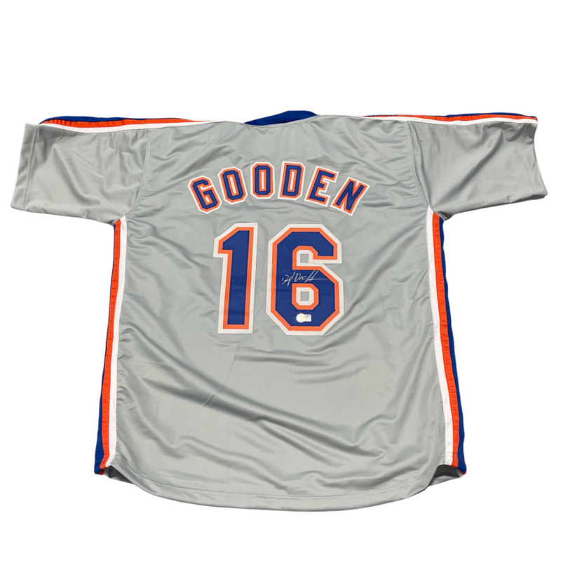 Dwight Doc Gooden Signed Custom New York Mets Jersey w Full Name Beckett BAS COA