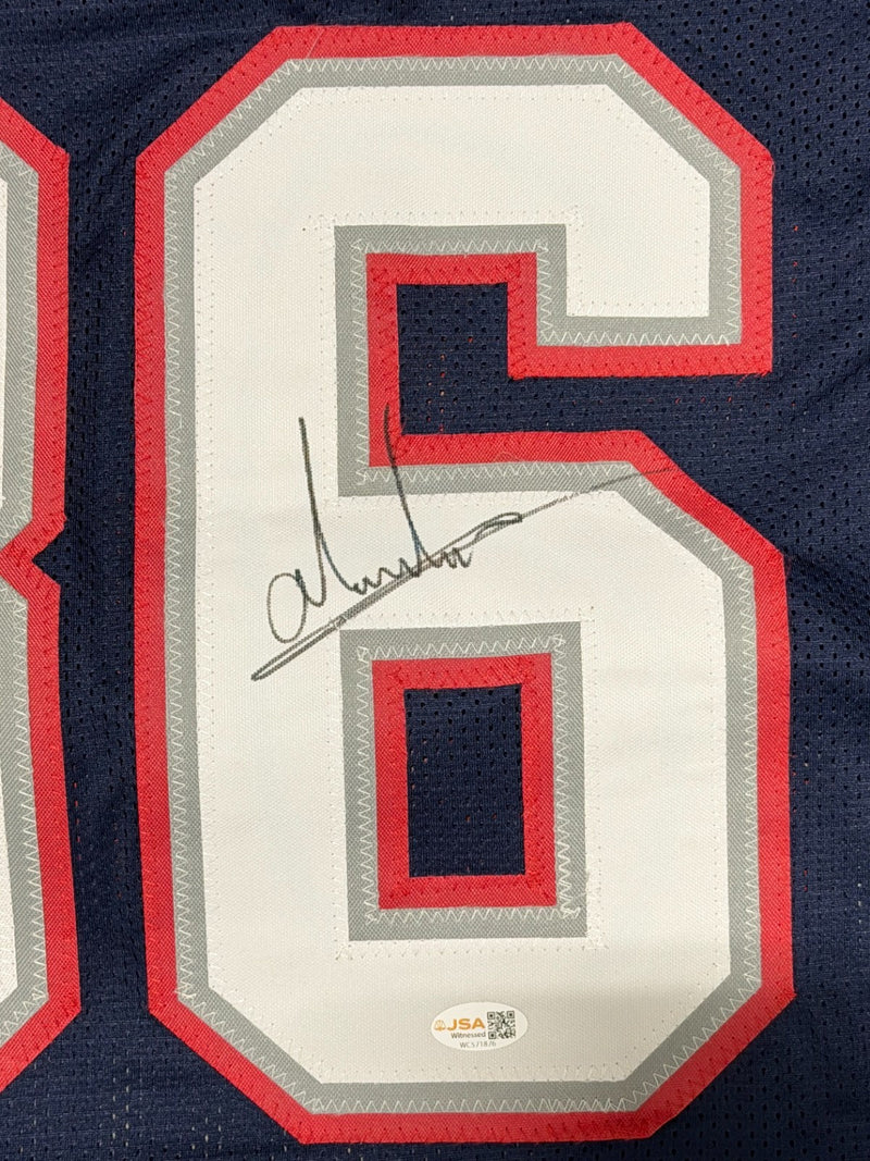 Andres Borregales Signed New England Patriots Custom Jersey JSA Witness COA