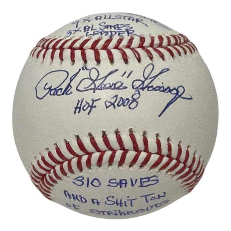 Rich "Goose" Gossage Signed ROMLB Baseball w/ 6x Stat Insc JSA COA Yankees HOF