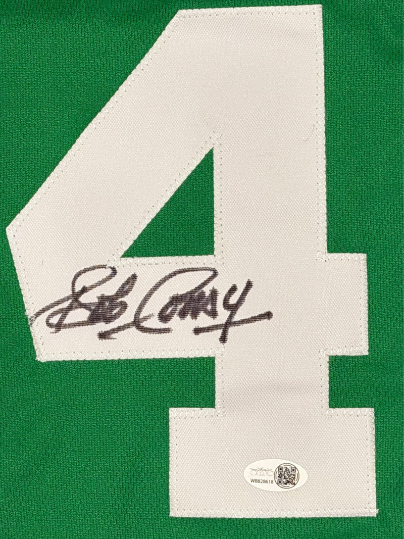 Bob Cousy Signed Autographed Boston Celtics Custom Jersey JSA Witness COA