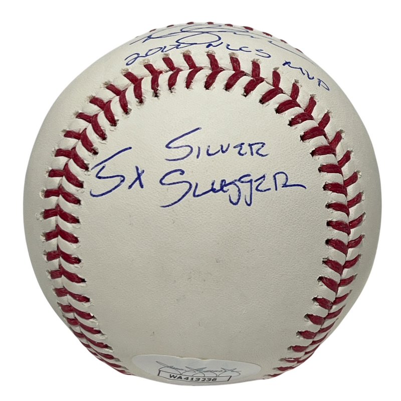 Mike Hampton Signed Auto ROMLB Baseball w/ 2000 NLCS MVP + 2 Ins JSA COA Mets