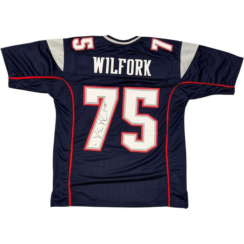Vince Wilfork Signed New England Patriots Custom Jersey JSA Witness COA