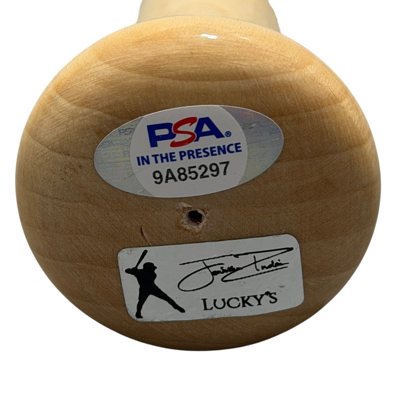 Jonathan India Signed Victus Game Model Bat w/ 2021 NL ROY PSA ITP HOLO COA