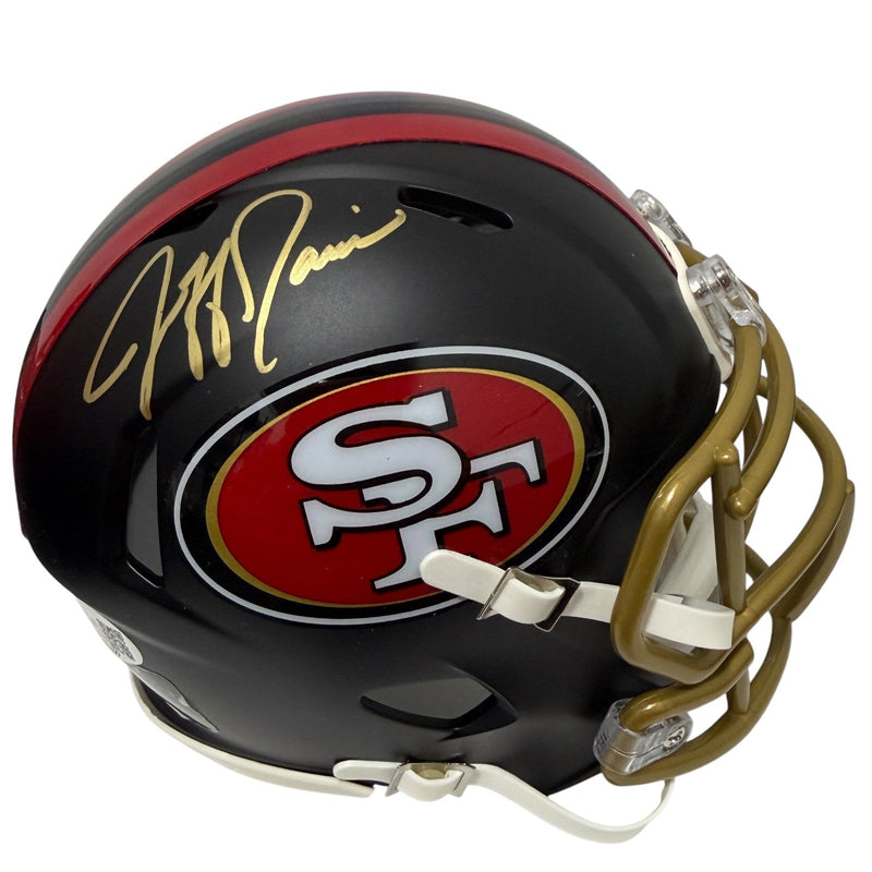 Jeff Garcia Signed San Francisco 49ers Rivalries Mini Helmet JSA Witness COA