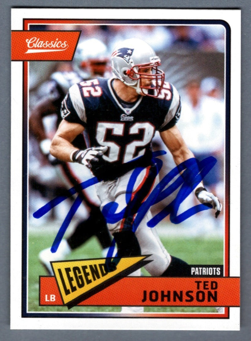 Ted Johnson Signed Autographed 2018 Panini Classics 199 Legends Insert LSCM COA