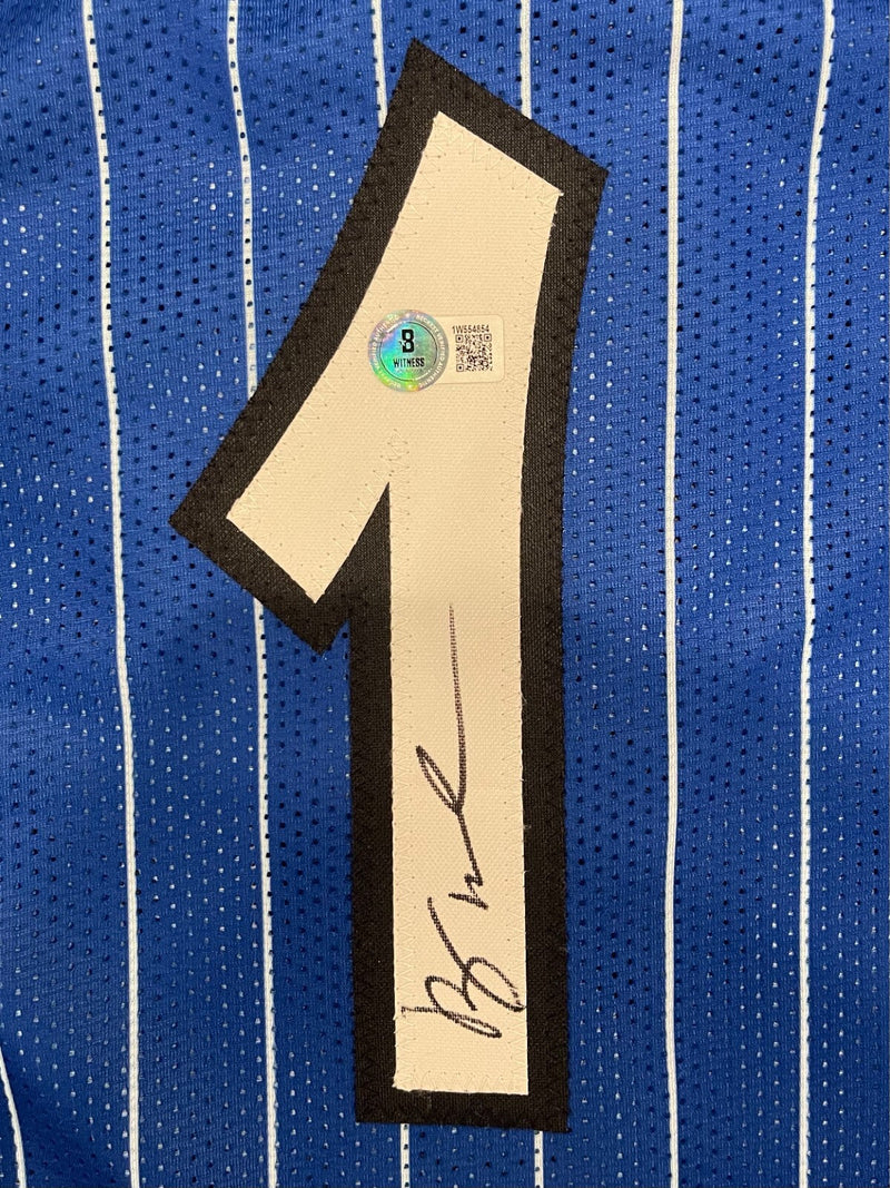 Anfernee Penny Hardaway Signed Orlando Magic Custom Jersey Beckett Wit BAS COA