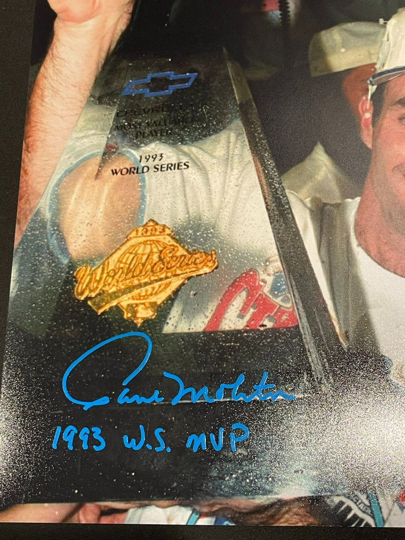 Paul Molitor Signed Toronto Blue Jays 11x14 Photo 1993 WS MVP JSA WIT COA