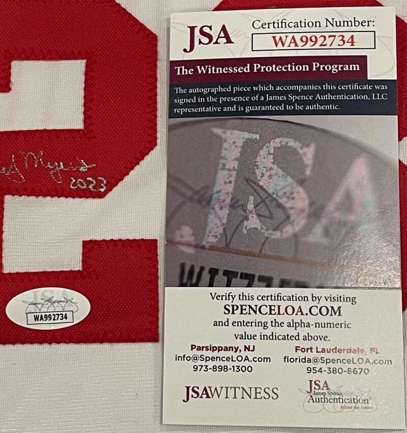 Dibble Myers Charlton Signed Custom "Nasty Boys" Jersey w/ Multi Insc JSA COA