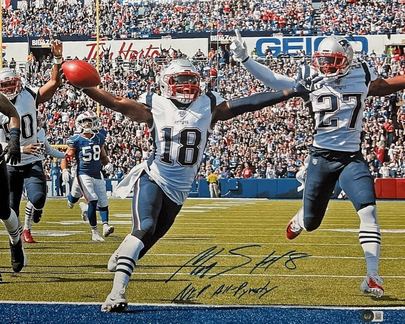 Matthew Slater Signed Auto 16x20 Photo w/ NEP All Dynasty Beckett BAS COA Pats