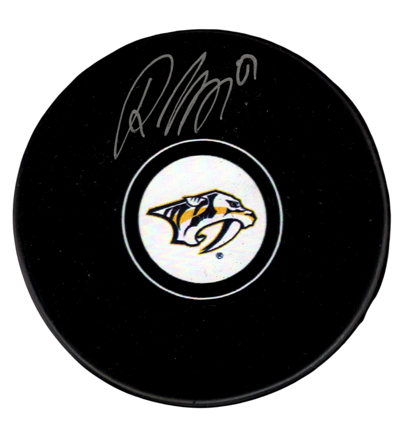 Roman Josi Signed Autographed Nashville Predators Logo Puck JSA COA