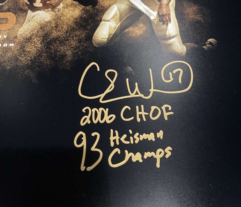 Charlie Ward Signed 16x20 Photo Comp w/ 2006 CHOF 94 Heisman Champs PSA COA