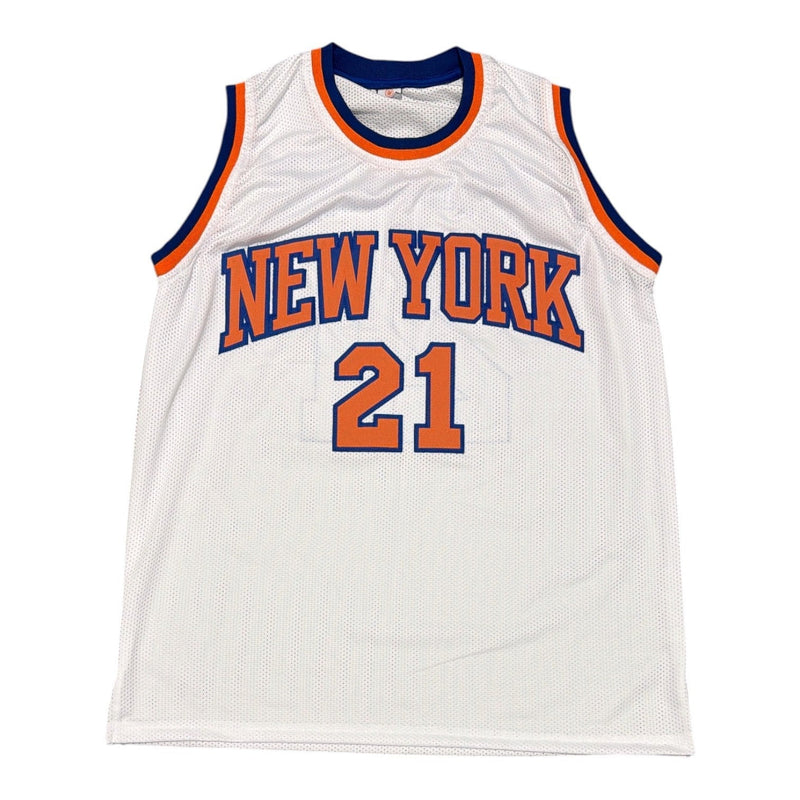 Gerald Wilkins Signed Autographed New York Knicks Custom Jersey JSA Witness COA