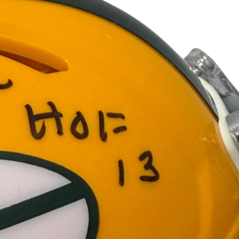 Dave Robinson Signed Green Bay Packers TB Mini Helmet w/ HOF 13 JSA Witness COA