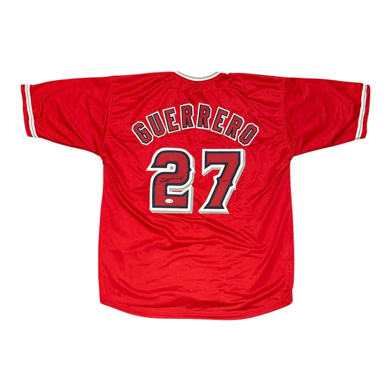 Vladimir Guerrero Signed Los Angeles Angels Custom Jersey JSA Witness COA