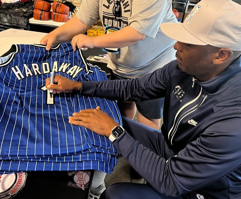 Anfernee Penny Hardaway Signed Orlando Magic Custom Jersey Beckett Wit BAS COA