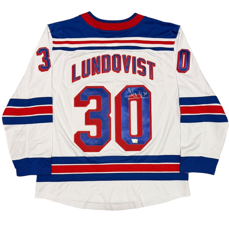 Henrik Lundqvist Signed New York Rangers White Fanatics Jersey FANATICS COA
