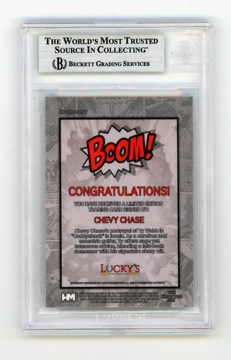 Chevy Chase Ty Webb 2024 Hits Memorabilia BOOM Silver Signed BGS BAS Auto