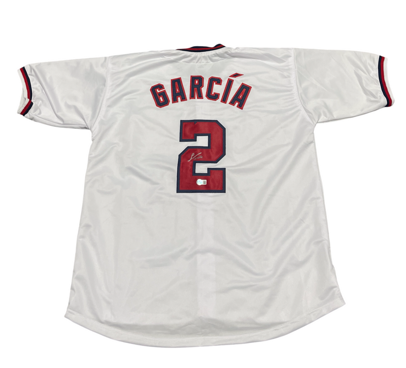 Luis Garcia Signed Washington Nationals Custom Jersey Beckett BAS COA