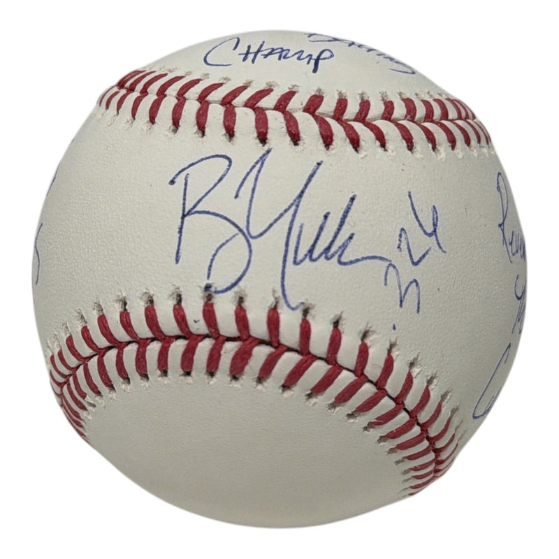 Bill Mueller Signed Autographed ROMLB Baseball w/ 4 Insc JSA COA Red Sox