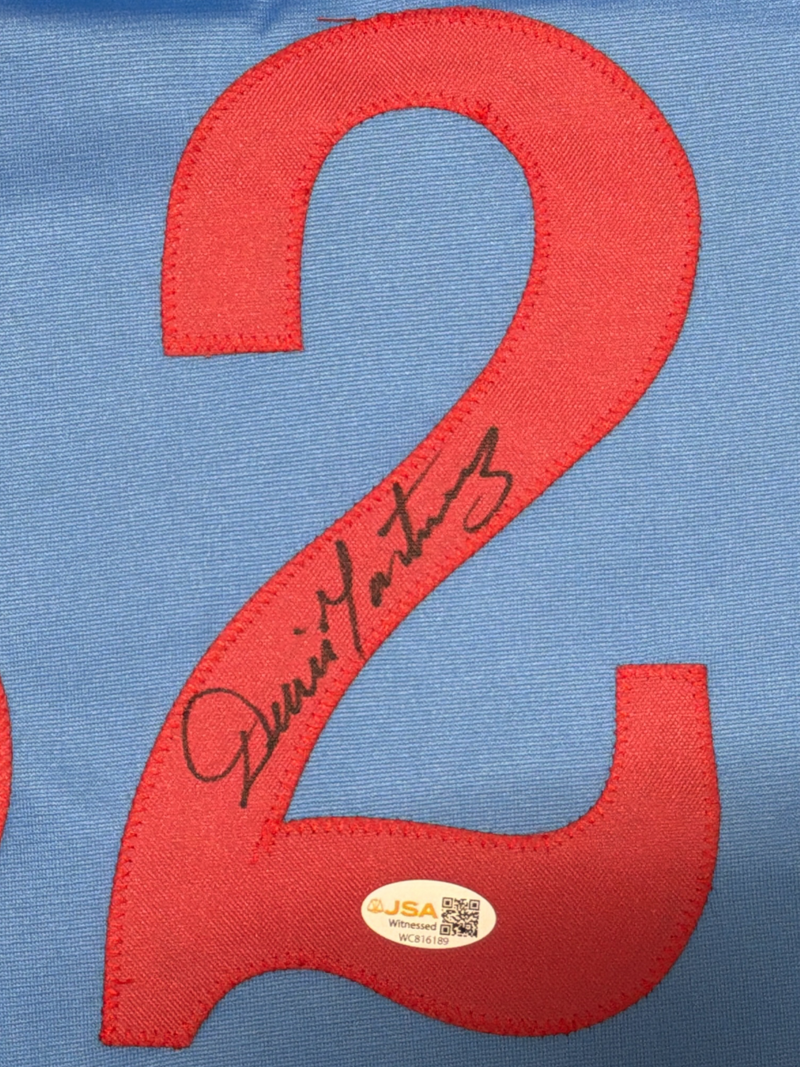 Dennis Martinez Signed Autographed Montreal Expos Custom Jersey JSA Witness COA