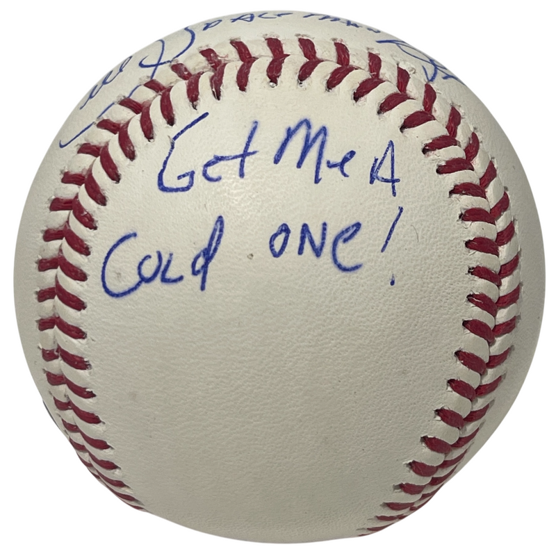 Bill "Spaceman" Lee Signed ROMLB Baseball w/ 3 Insc Beckett Wit BAS COA Bananas