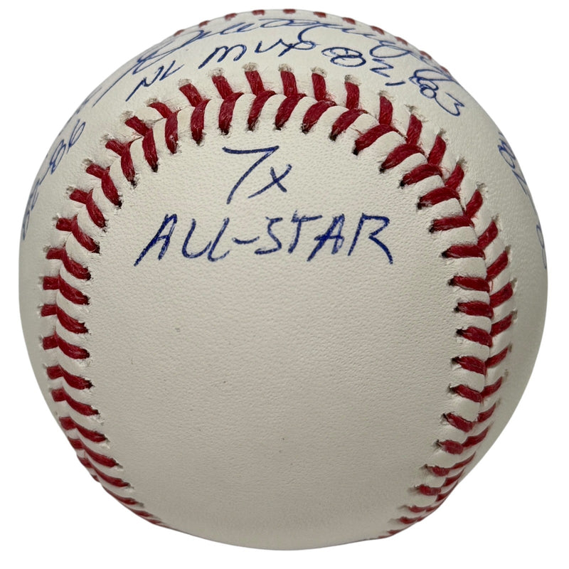 Dale Murphy Signed Autographed ROMLB Baseball w/ 5 Insc JSA COA Atlanta Braves