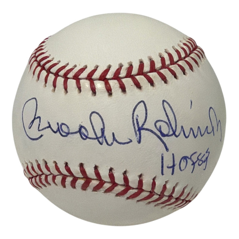 Brooks Robinson Signed Autographed ROMLB Baseball w/ HOF 83 MLB Holo COA Orioles