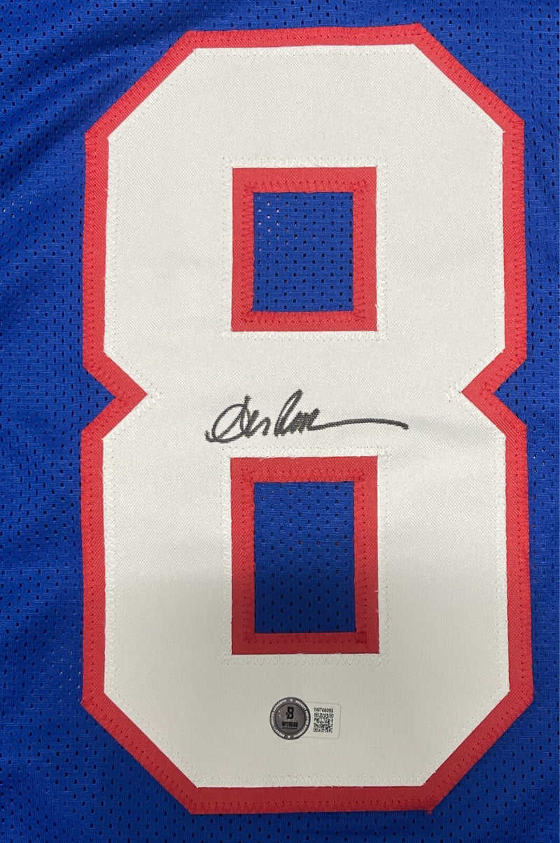 Andre Reed Signed Buffalo Bills Custom Jersey Beckett Witness BAS COA