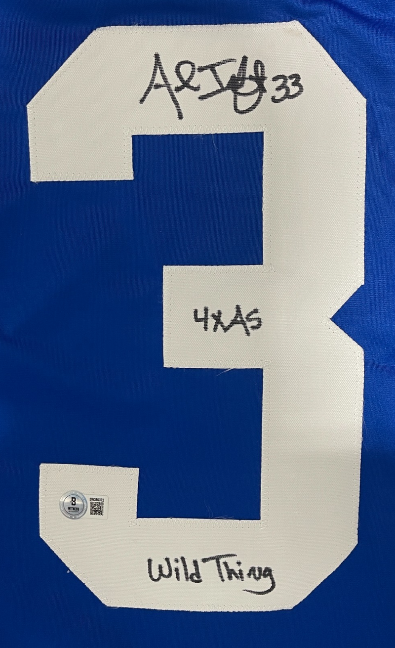 Al Iafrate Signed Toronto Custom Jersey w/ 4x AS + Wild Thing Beckett W BAS COA