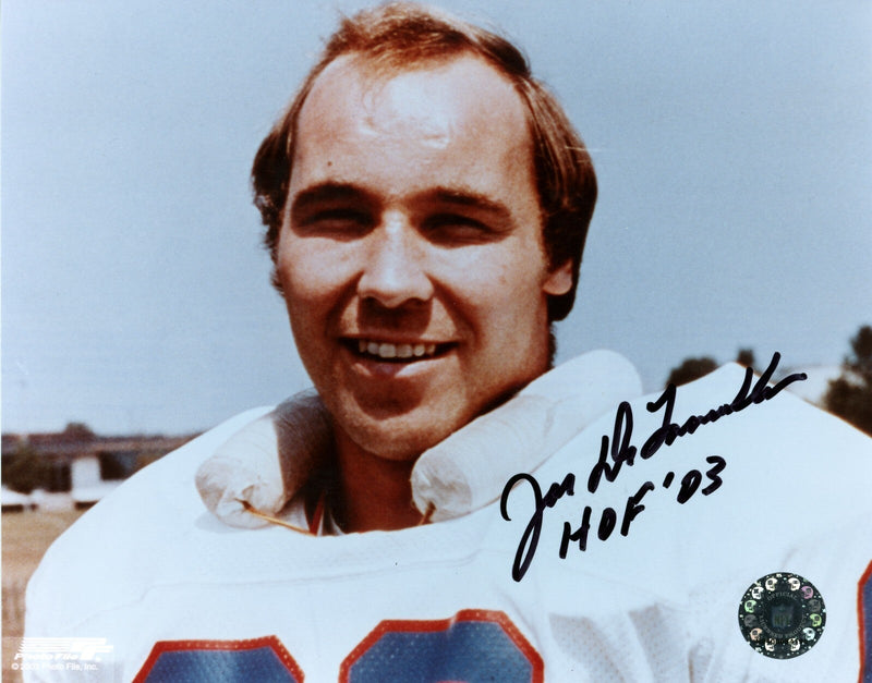 Joe Delamielleure Signed Buffalo Bills 8x10 Photo File w/ HOF 03 LSCM COA #3