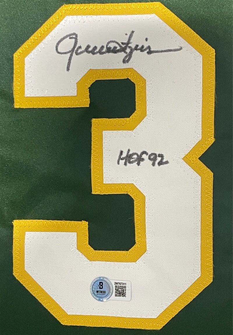 Rollie Fingers Signed Oakland Athletics Custom Jersey w HOF 92 Beckett W BAS COA