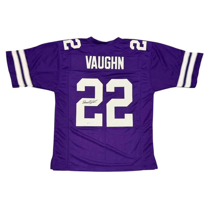 Deuce Vaughn Signed Kansas State Custom Jersey Beckett Witness BAS COA