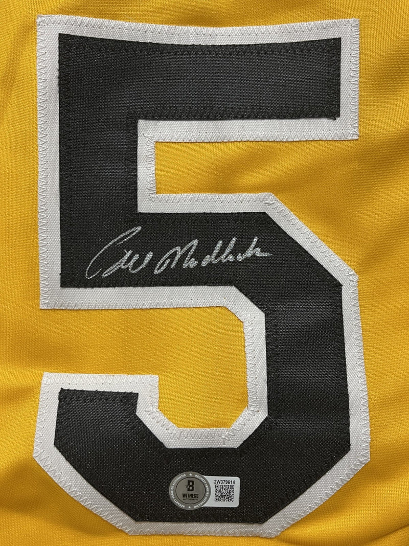 Bill Madlock Signed Pittsburgh Pirates Custom Jersey Beckett Witness BAS COA