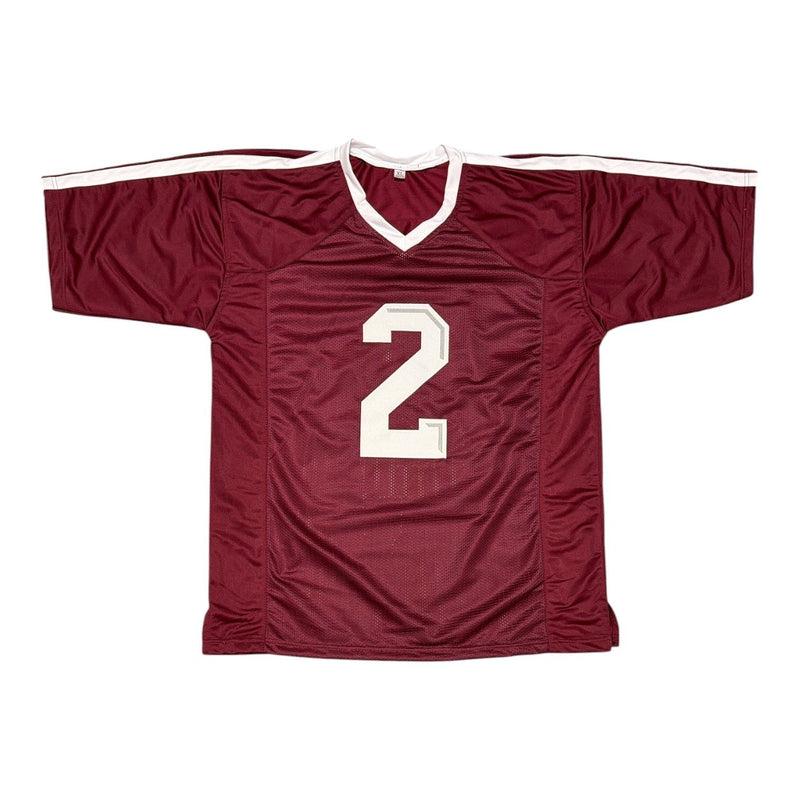Johnny Manziel Signed Texas A&M Custom Jersey w/ 2012 Heisman JSA Witness COA M