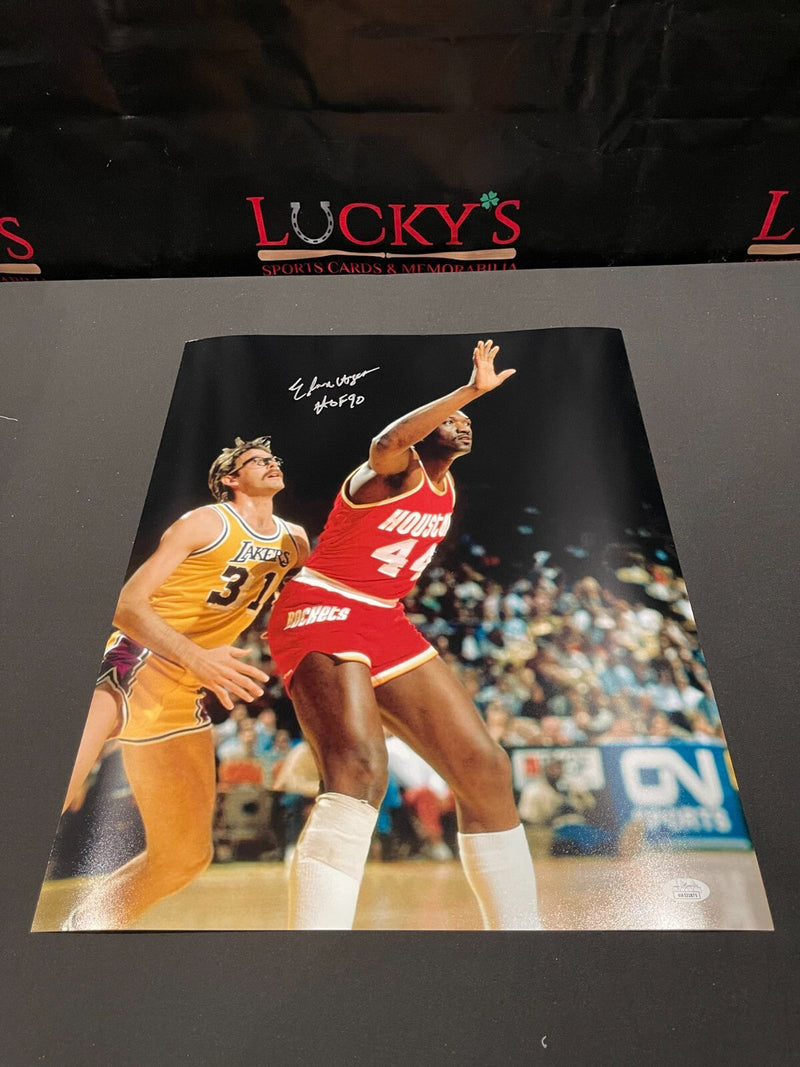 Elvin Hayes Signed Autographed Houston Rockets 16x20 Photo HOF 90 JSA COA