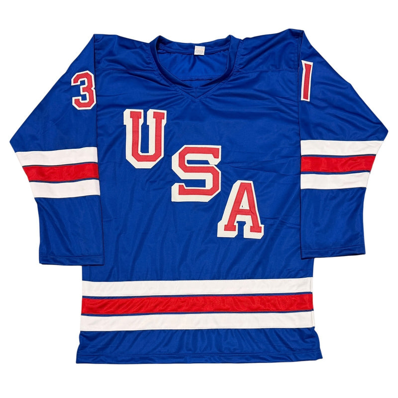 Aerin Frankel Signed Autographed USA Hockey Custom Jersey JSA Witness COA