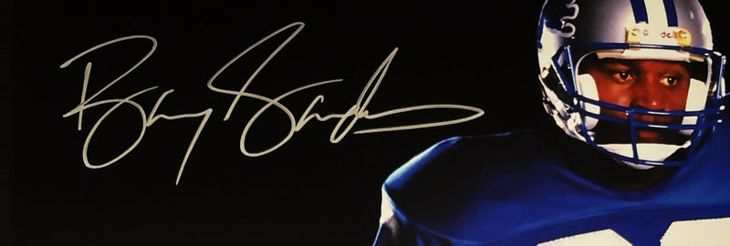 Barry Sanders Signed Detroit Lions 16x20 Photo Beckett Witness BAS COA