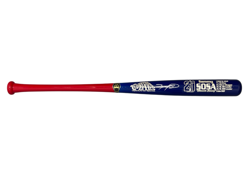 Sammy Sosa Signed Cooperstown LE Baseball Bat Beckett Witness BAS COA Cubs