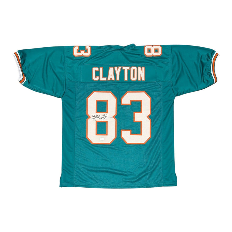 Mark Clayton Signed Autographed Miami Dolphins Custom Jersey JSA Witness COA