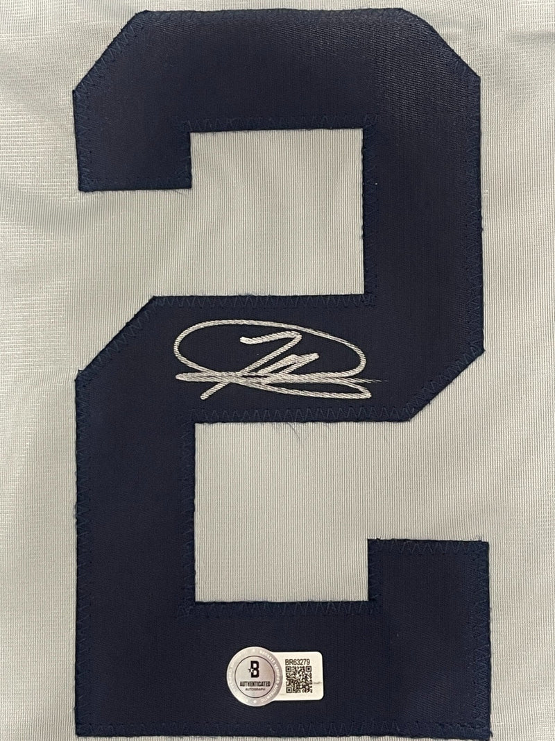 Jasson Dominguez Signed New York Yankees Custom Jersey Beckett Witness BAS COA