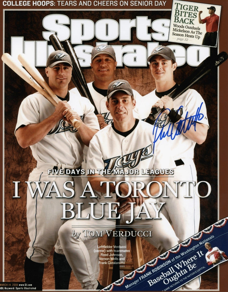 Frank Catalanotto Signed Autographed Toronto Blue Jays SI 8x10 Photo LSCM COA