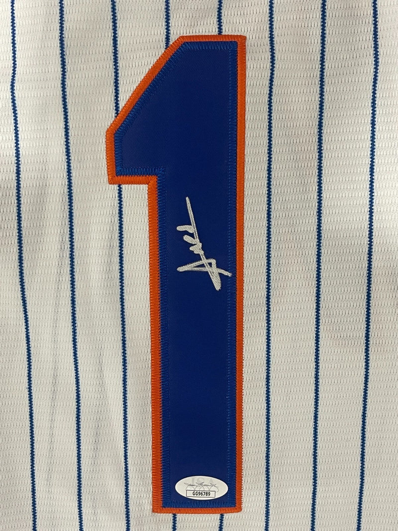 Amed Rosario Signed Autographed NY Mets Pinstripe Custom Replica Jersey JSA COA