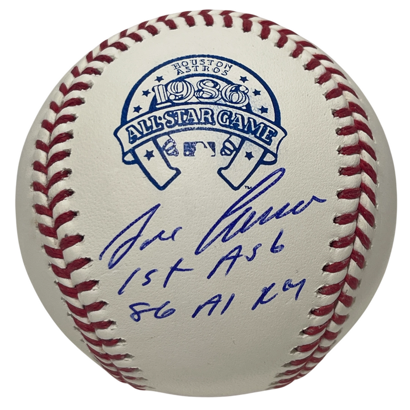Jose Canseco Signed 1986 All Star ROMLB Baseball w/ 2 Insc. Beckett Wit BAS COA