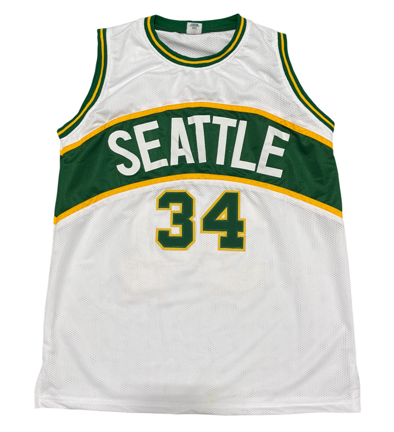 Xavier McDaniel Signed Seattle Sonics Custom Jersey Beckett Witness BAS COA