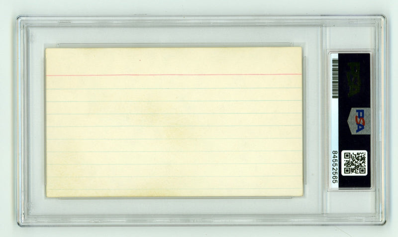 Juan Marichal Signed Autographed 3x5 Index Card Cut PSA Authentic Auto Giants